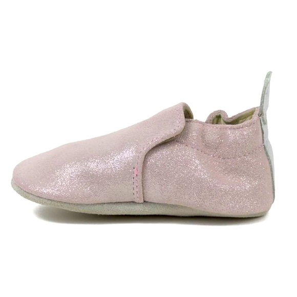 🩰 Robeez // Pretty Pearl Soft Soles in Pink, 6-12 Months - Picture 4 of 6
